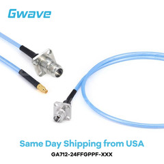 2.4mm 4 Hole Flange Female to GPPO Female .086″ Semi-flexible Cable, DC-50GHz