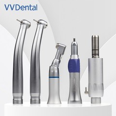 VVDental High/Low Speed Handpiece Kit E-generator LED Turbine 2/4Holes