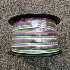 100FT 14 AWG 6-Conductor Multicolor Trailer Wire Automotive Battery X004M8JLYN