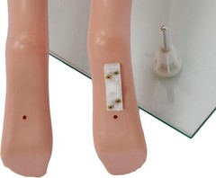 Female Plastic Mannequin Leg Form 43″ H Base Flesh Tone Legs Pants Shorts Skirts