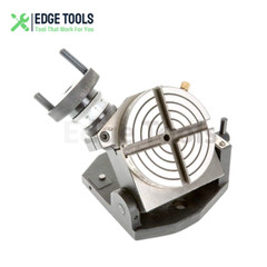 Rotary Table Tilting 4″Inch With 3 Jaw 65mm Mini Lathe Chuck Milling Machine USA