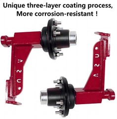 6x 5.5 Lug Superior Shipping Container Wheels,Container Spindle mobile Kit(NEW)
