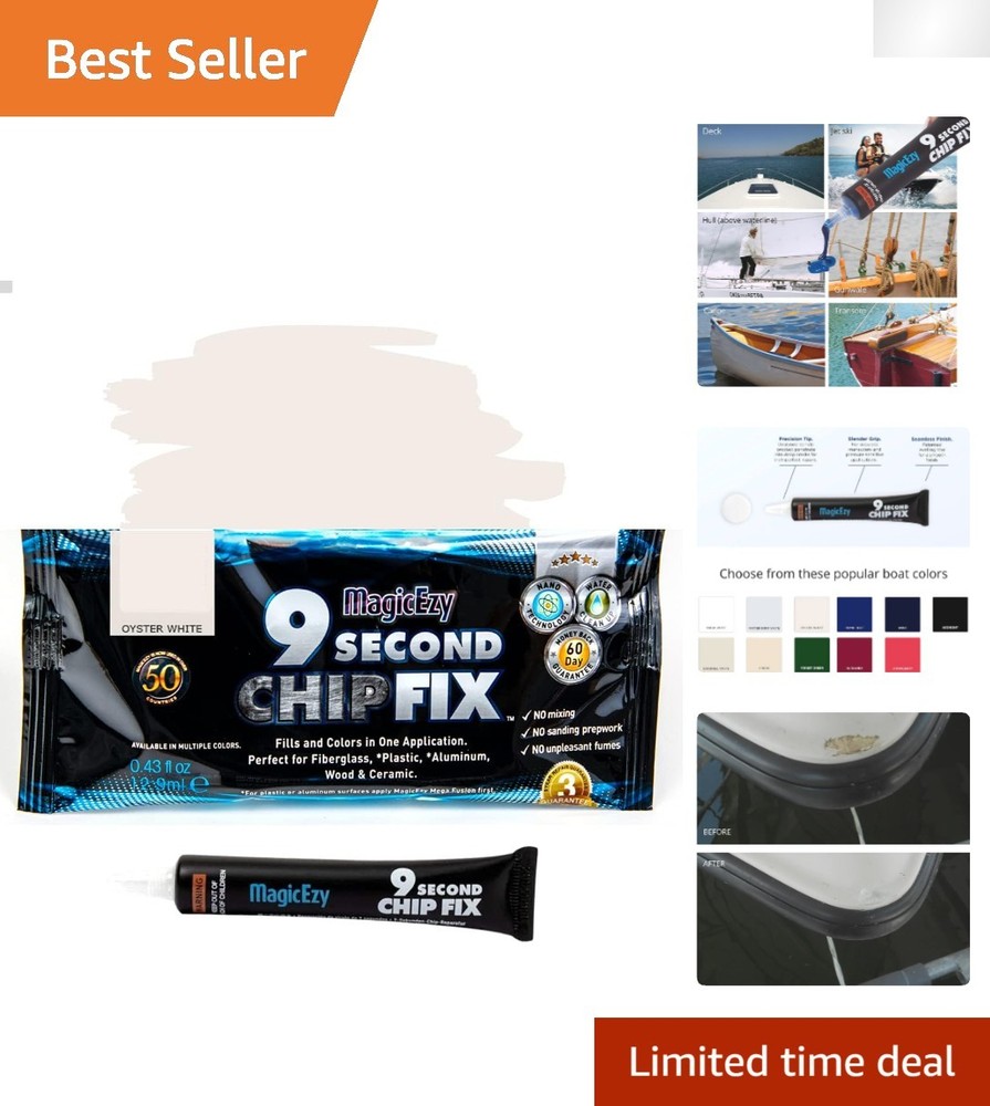 UV Resistant Oyster White Fiberglass Repair Filler – Strong Epoxy for Boats