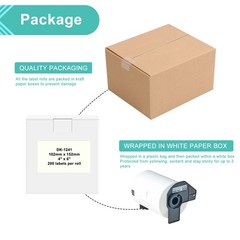 3 Roll 200 Shipping Labels DK-1241 4″ x 6″ for Brother QL-1050N QL-1110NWB
