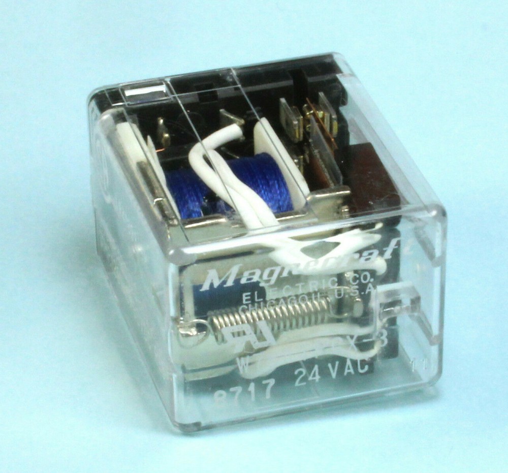 Magnecraft Power Relay 4PDT, 24VAC Coil, 1A at 120VAC or 28VDC, 1/10 HP at 120VA