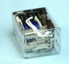 Magnecraft Power Relay 4PDT, 24VAC Coil, 1A at 120VAC or 28VDC, 1/10 HP at 120VA