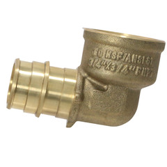 25 Pack XFITTING 3/4″ Pex A x 3/4″ Female NPT Elbow, F1960, Lead Free Brass