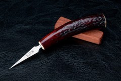 Kotoh Knife Works 5.23″ Kotoh-I Ice Pick Stag Horn Handle w/ Wood Sheath