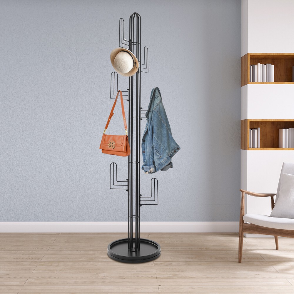 Clothing Rack Stand, Freestanding Coat Rack, Cactus Shape Clothing Stand