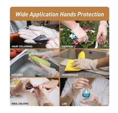 MedPride Vinyl Gloves Powder-Free Extra Large 100 Disposable Gloves