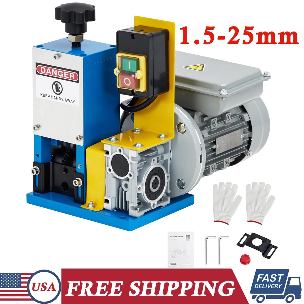 Electric Wire Stripping Machine 0.06″-1″ Portable Industrial Wire Stripping Tool