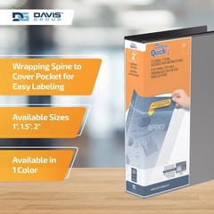 QuickFit 4-Pack Heavy-Duty 8 1/2″ x 14″ Portrait Legal Binder, 3-Ring Binder,…
