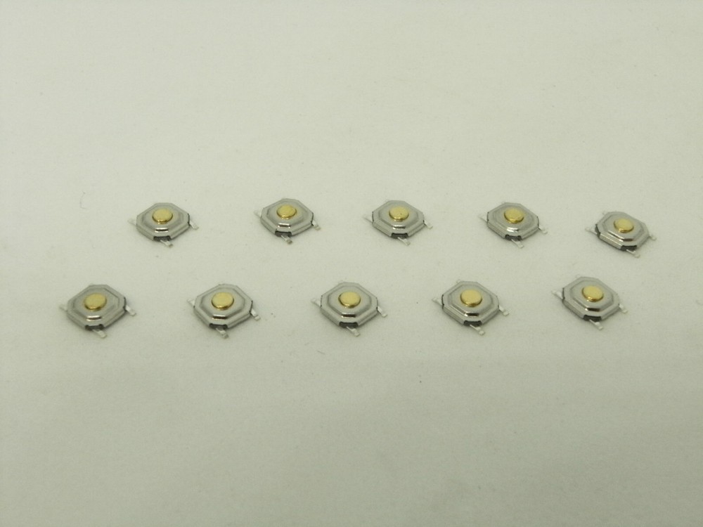 10x Pack Lot 4 x 4 x 1.5 mm Push Touch Tactile Momentary Micro Button Switch SMD