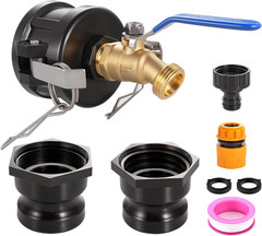 IBC Tote Hose Adapter 2″ Camlock to 3/4″ Garden Hose Male Fitting Pack
