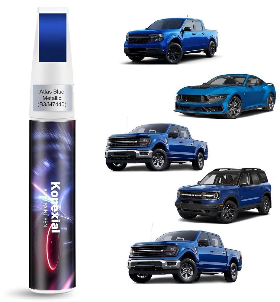 Touch up Paint Atlas Blue Metallic B3/M7440 12ml for Ford – Quick Scratch Repair