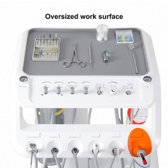 Unidad de entrega portatil succión jeringa compresor de aire dental 4 hoyos USA