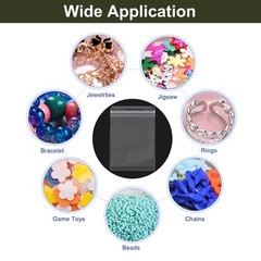 100pack Jewelry Bags 3 x 4.3 Inch for Jewelry Packaging Transparent