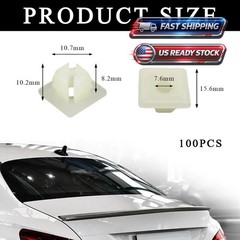 100 PCS License Plate Screw Inserts Nylon Inserts for Front 100 Nut Clip Screws