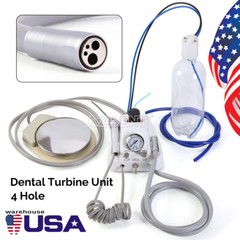 Portable Dental Turbine Unit 4 Hole with Air Compressor/High Low Speed Handpiece