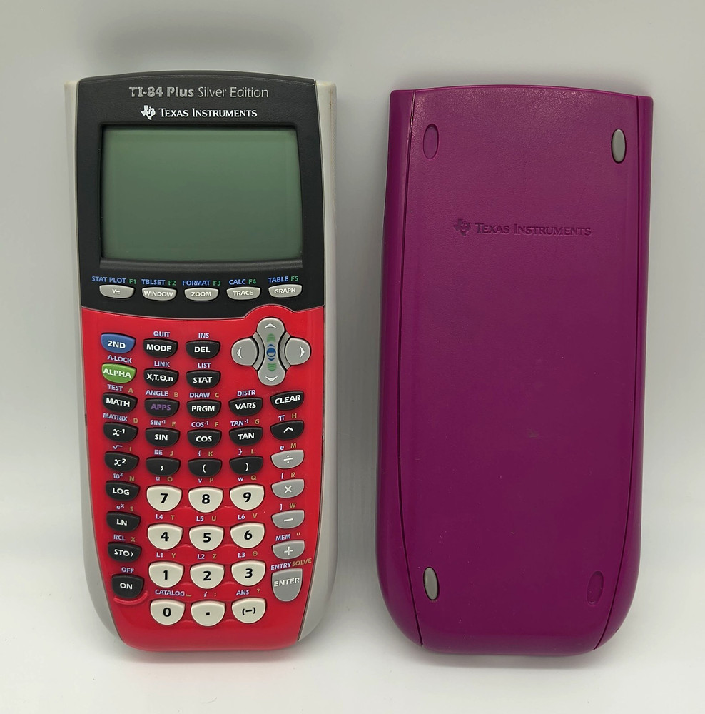 Texas Instruments TI-84 Plus Silver Edition Graphing Calculator Pink Silver