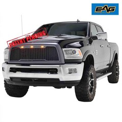 ABS Upper Honeycomb Grille Charcoal Gray Amber LED 10-12 Ram 2500 3500 HD