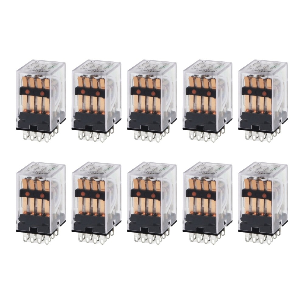 10 pcs AC 24V Coil Power Relay 14 pin Replacement for Omron MY4NJ MY4N-J