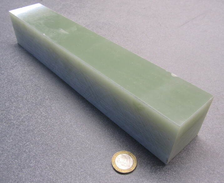 Micarta Phenolic G10FR4 Bar 2.0″ x 2.0″ x 12″