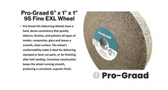 EXL Deburring Wheel – 6″ x 1″ x 1″ 9S Fine Grit – Silicon Carbide – Metal Deb…
