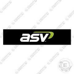 Fits ASV Front Logo Decal Kit Skid Steer Replacement Stickers – 3M Vinyl!