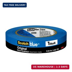 ScotchBlue Original Multi-Surface Painters Tape, 1 Inch Wide (0.94 in. x 60 Yds)