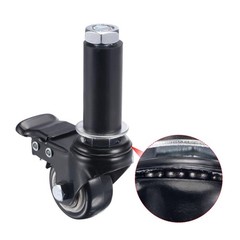 4pcs Swivel Expanding Stem Caster with Brake 1.5″ Diameter 88Lbs Load Capacity
