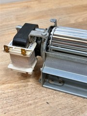 Shenzhen Zhaoli Motor YJ62-200HB Fireplace Crossflow Blower Fan Assembly 120V
