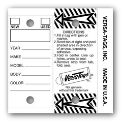 Genuine Versa-Tag® Key Tags (Half-Pack) (125 Key Tags and Key Rings per Box