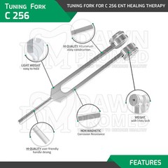 Tuning Fork For C 256 ENT Healing Therapy Diagnostic Exam Medical Inst German Gr