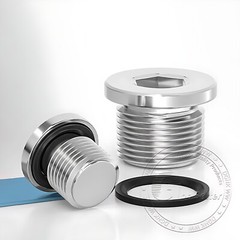 BSP Hydraulic Socket Blanking Plug A2 Stainless Countersunk End Plug Hex Socket