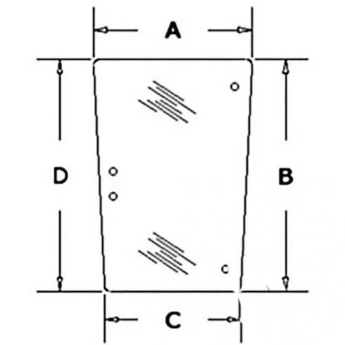 Cab Glass – Side Window Tinted Right Hand or Left Hand