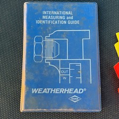Weatherhead & Gates TA-1002 SAE & Metric Thread Identification Kit Caliper Gage
