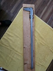 Vintage STALEX 26″ Heavy-Duty Vernier Caliper In Wooden Tray Made In Sweden