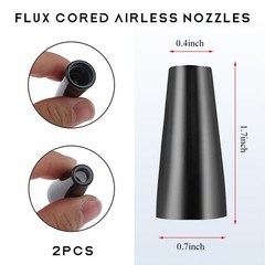 SHMZK 2 PCS Flux Core Gasless Nozzle, Heat Resistant Replacement 2pcs