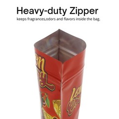 100pcs Foil Food Mylar Bags Smell Proof Resealable 3.5g Zip Seal Stand Up Pouch
