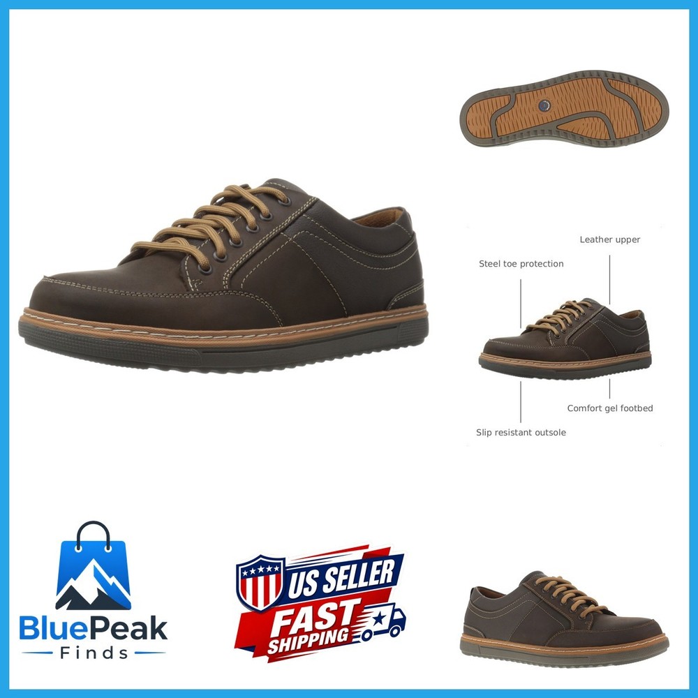 Florsheim Work Gridley Mens Oxford 105 Dm Us Brown 34Dc094-Ofw