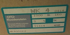 QTY (50) 1K Ohm 2W 5% METAL OXIDE RESISTORS WK4001KJ WK4-1K-J ROEDERSTEIN