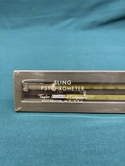 NOS Taylor U.S.A Rochester N.Y Sling Psychrometer Hygrometer 9″ Tubes 20-120°F