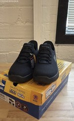Skechers Work Squad SR Myton Hands Free Slip-ins Black Men’s Size 9 DS