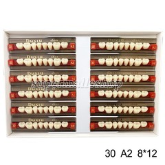 Dental Acrylic Denture Resin Teeth Upper Lower Full Set Shade A1/A2/A3 3/8/16 SD