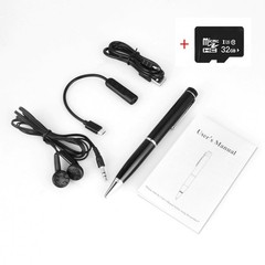 Mini Voice Recorder Pen Digital Activated Hidden Audio Dictaphone MP3 Player 32G