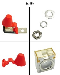 MRBF Terminal Fuse Block with Fuse, 200A 58V DC Maximum, Single Stud 5/16″ M8…