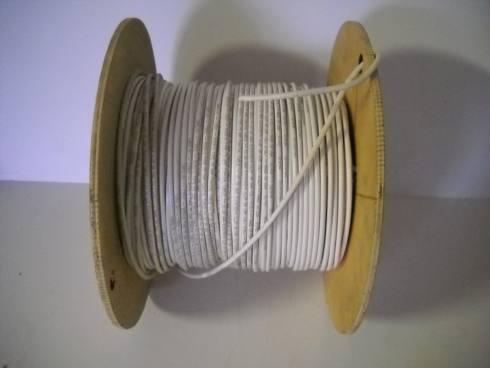 50ft of New Carol 20 AWG White RG-59/U Coaxial Communications Wire, C3500.41.86