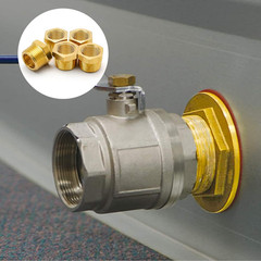 Litoexpe 5Pcs Brass Reducer Hex Bushing, 3/4″ NPT Male to 1/2″ NPT Female Thread