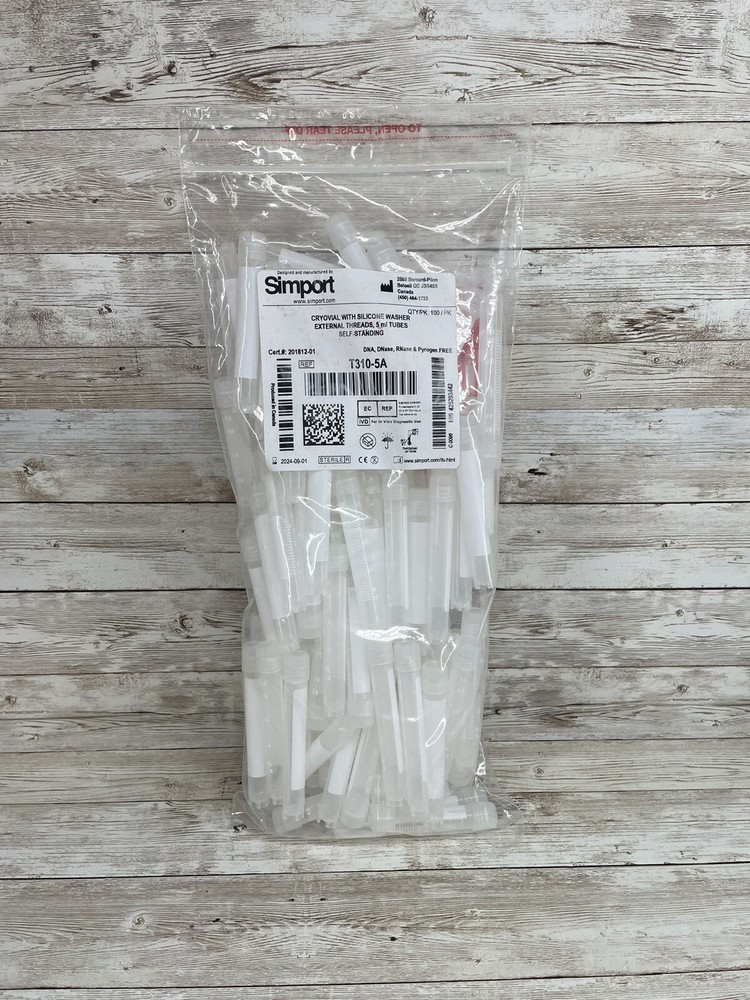 Simport Scientific Inc Ref T310-5A Cryovial with Silicone washer 5ml Tubes